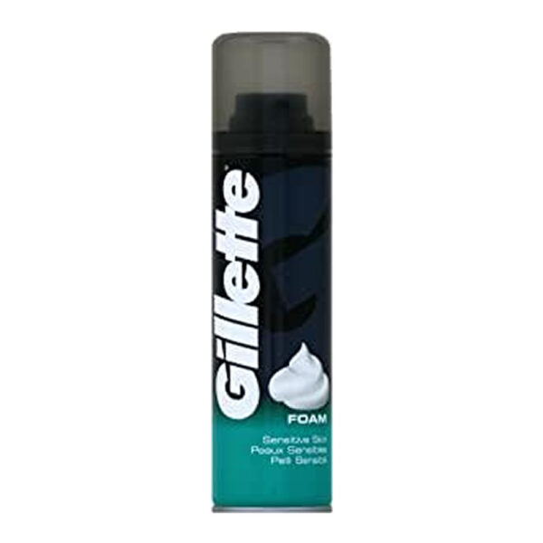 Gillette Classic Sensitive Skin Mens Shaving Foam 200ml