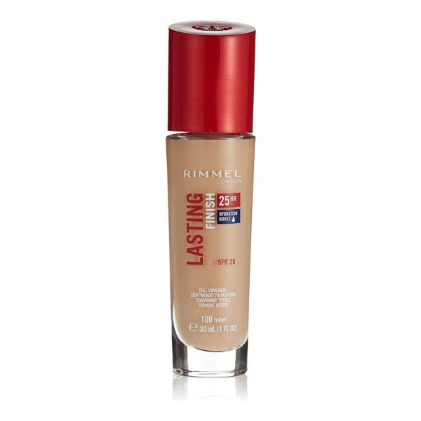 Rimmel Lasting Finish 25H Foundation With Comfort Serum 100 Ivory