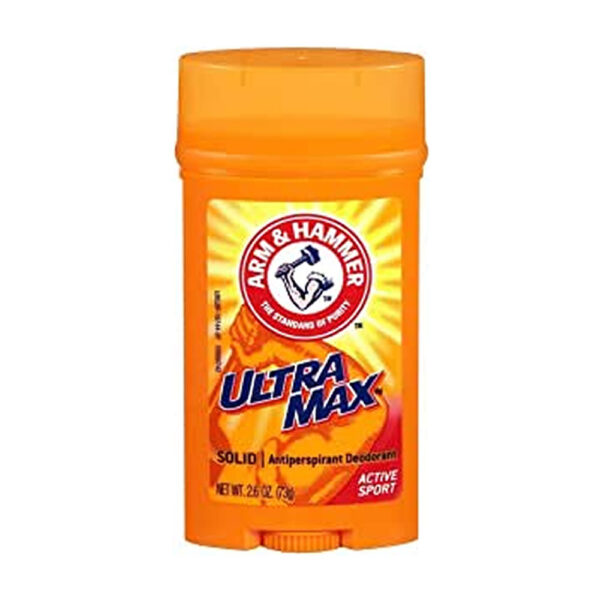 Arm & Hammer Ultra Max Solid Antiperspirant Deodorant Active Sport 2.6 oz