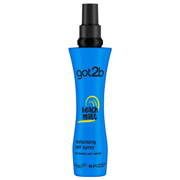 Got2B Beach Matt Salt Sapray.This unique hair product transports you to sun-kissed shores, giving your locks a touch of seaside texture.