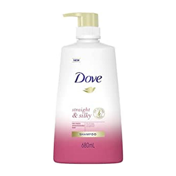 Dove Nutritive Straight & Silky Shampoo 700ml with Free Ayur Soap