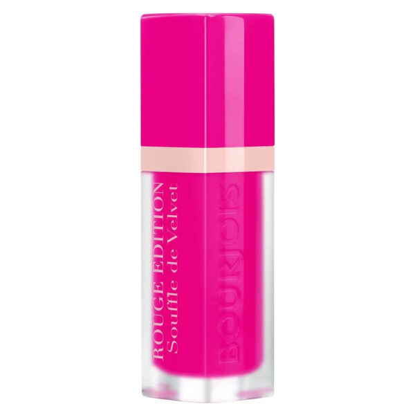 Bourjois Rouge Edition Liquid Lipstick 05 Fuchsiamallow.The shade Ravie En Rose is a stunning rosy pink that adds a touch of elegance.