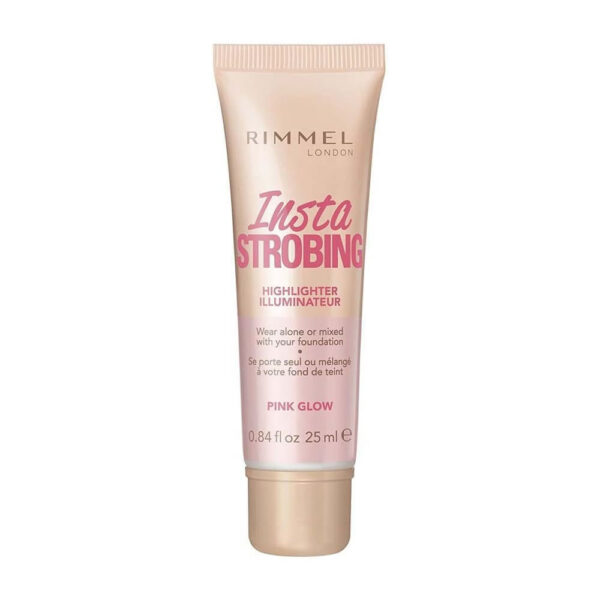 Rimmel Insta Strobing Highlighter Bronze Glow.This lightweight, buildable, liquid highlighter gives a gorgeous, glow look.