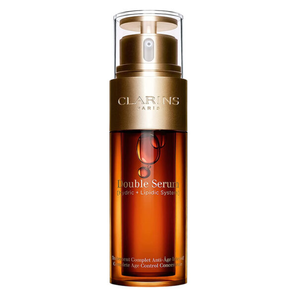 Double Serum Complete Age Control Concentrate.It instantly hydrates and plumps the skin, giving it a firmer and more youthful appearance.