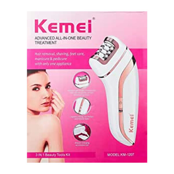 Kemei Epilator With Extra Shaving Head & Scraping