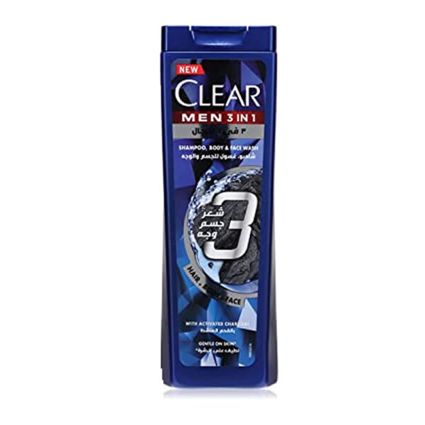 Clear Men Complete Care 3in1 Shampoo Activated Charcoal 400ml